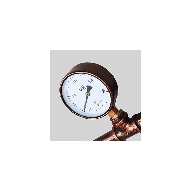 Vintage Industrial Pipe Wall Lights Wood Helm Shape Creative turnable Lights Restaurant Cafe Bar Decoration lighting