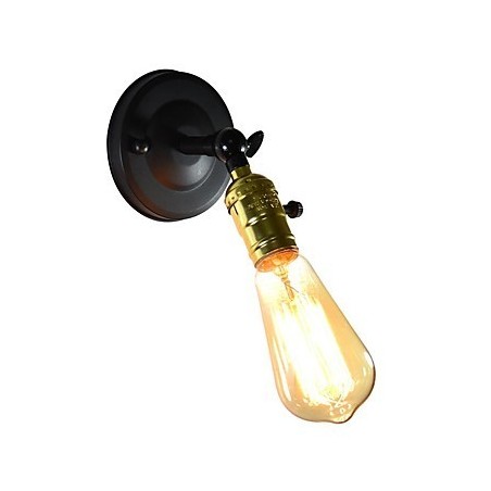 Iron Wall Lamp Black Simple Retro Wall Lamp Single Head Decorative Wall Lamp European Style Iron Wall Lamp Black Simple Retro Wall Lamp Single Head Decorative Wall Lamp European Style