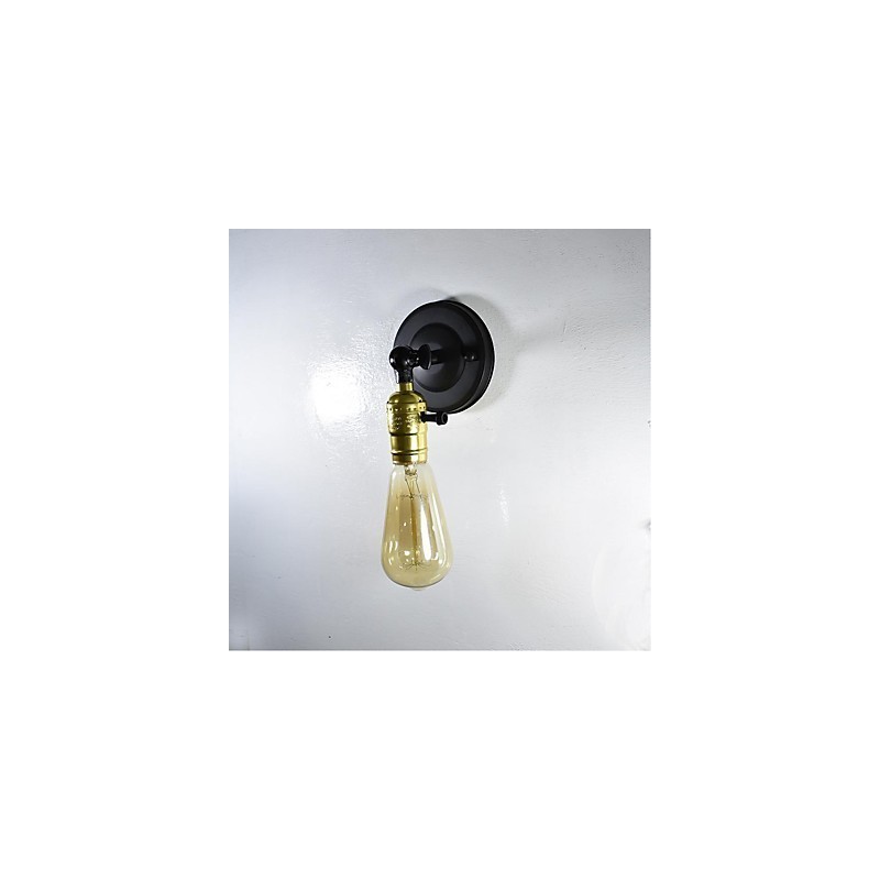 Iron Wall Lamp Black Simple Retro Wall Lamp Single Head Decorative Wall Lamp European Style