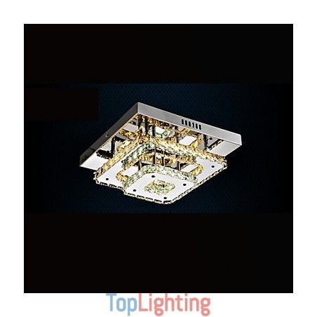 Crystal Ceiling Lamps Flush Mount Clear or Amber K9 for Indoor CE Crystal Ceiling Lamps Flush Mount Clear or Amber K9 for Indoor CE