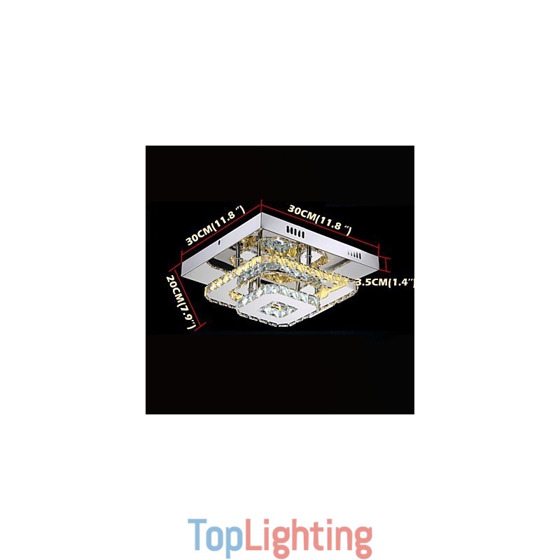 Crystal Ceiling Lamps Flush Mount Clear or Amber K9 for Indoor CE