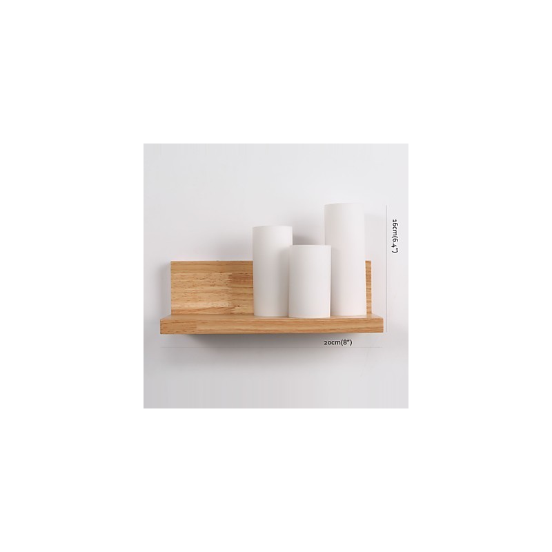 Wood Sconces 3 Lights Country