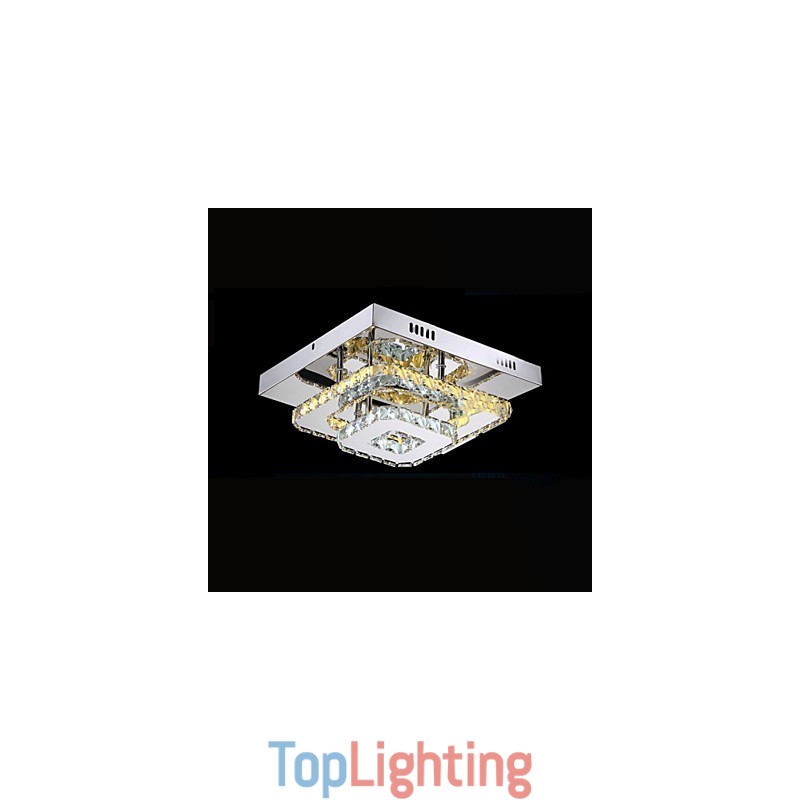 Crystal Ceiling Lamps Flush Mount Clear or Amber K9 for Indoor CE