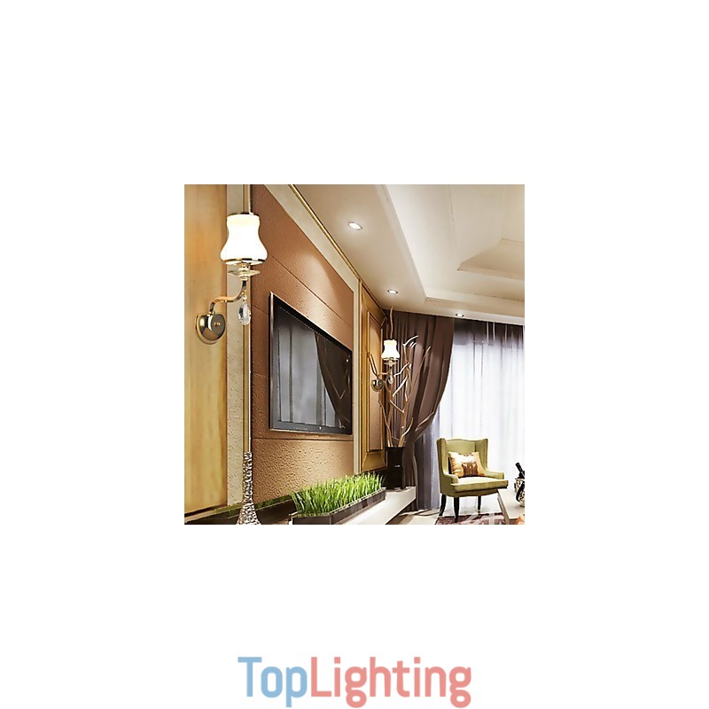 Modern Contemporary Electroplated Feature for Crystal Ambient Light Wall Sconces Wall Light