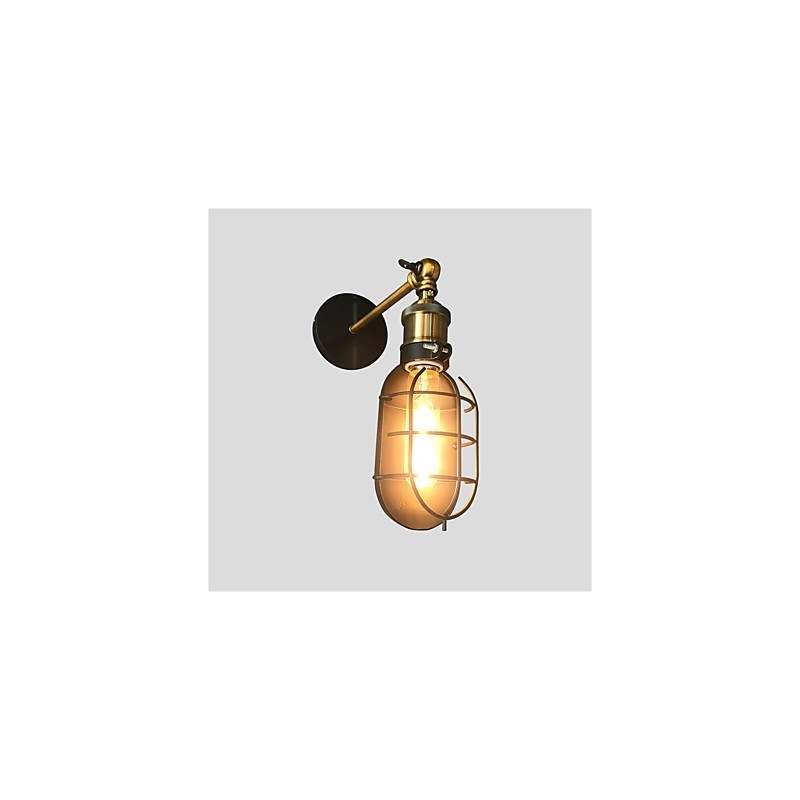 Vintage Black Metal Loft Wall Lamps Living Room Dining Room Hallway Cafe Bars Bar Wall Lamp
