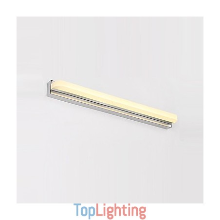 Integrated Modern Contemporary Chrome Feature for Ambient Light Bathroom Lighting Wall Light Integrated Modern Contemporary Chrome Feature for Ambient Light Bathroom Lighting Wall Light