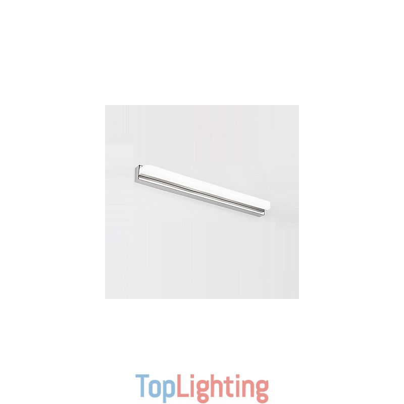 Integrated Modern Contemporary Chrome Feature for Ambient Light Bathroom Lighting Wall Light