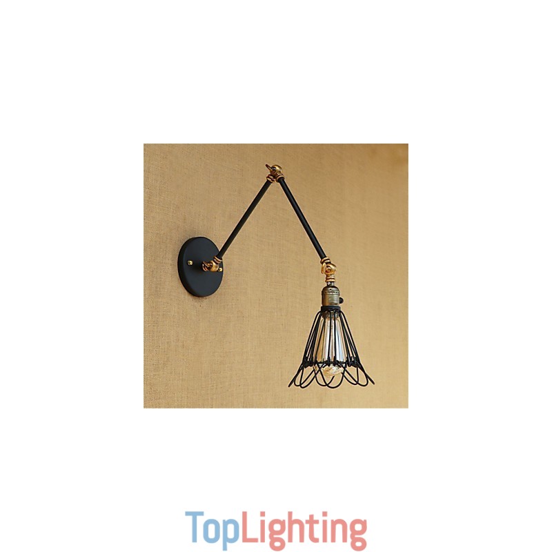 Rustic Lodge Country Retro Painting Feature for Mini Style Swing Arm Ambient Light Swing