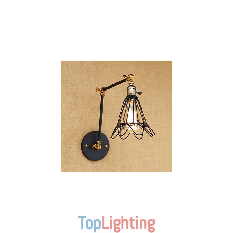 Rustic Lodge Country Retro Painting Feature for Mini Style Swing Arm Ambient Light Swing
