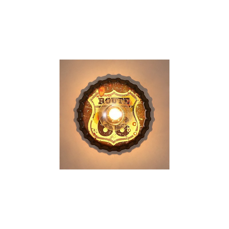 Traditional Classic Rustic Lodge Country Painting Feature for Mini Style Ambient Light Wall Sconces Wall Light