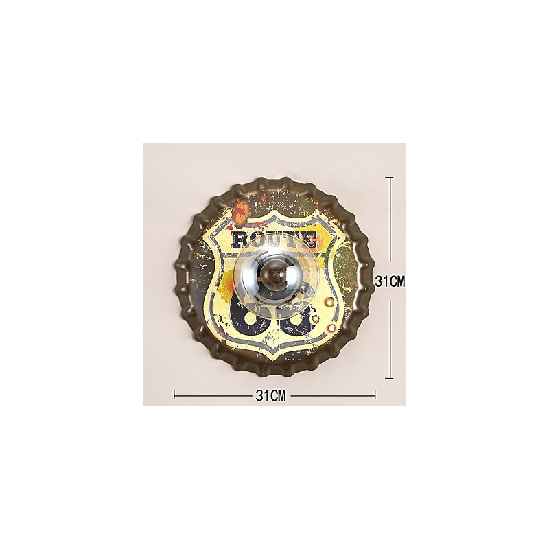 Traditional Classic Rustic Lodge Country Painting Feature for Mini Style Ambient Light Wall Sconces Wall Light