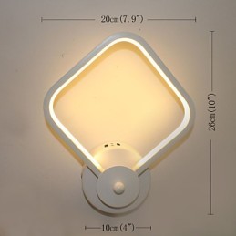 Simple Modern Bedroom Bedside Lamp Wall Lamp Creative Personality Stairways Aluminum Lamp