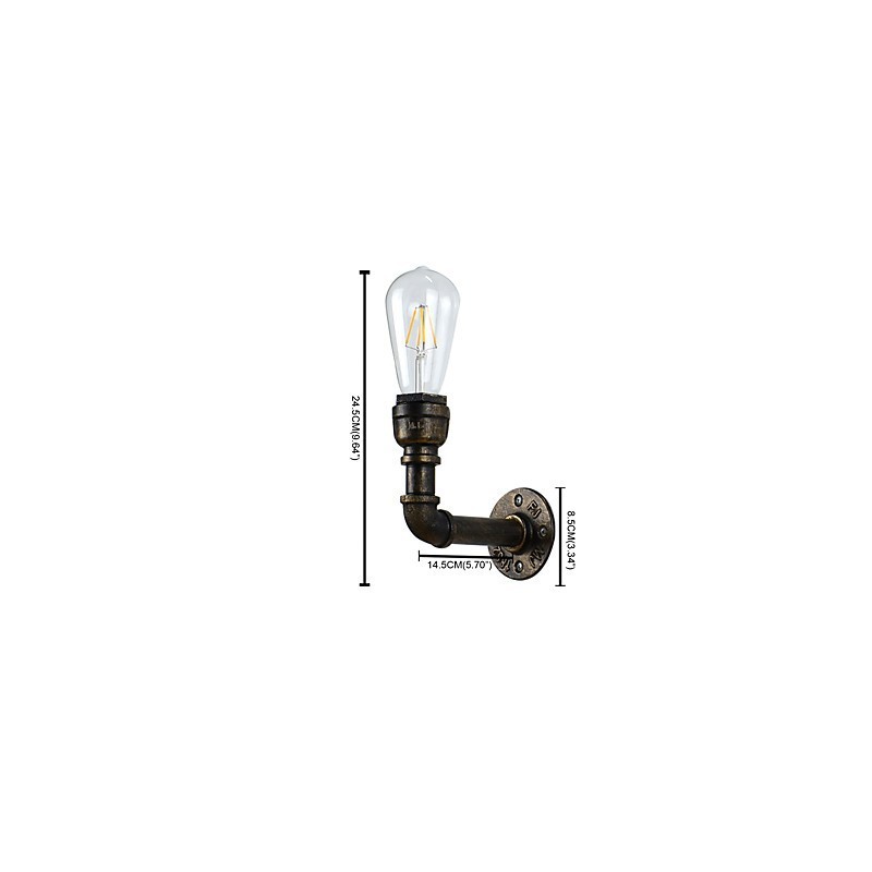 Rustic Lodge Traditional Classic Antique Brass Feature for Ambient Light Wall Lights Wall Light