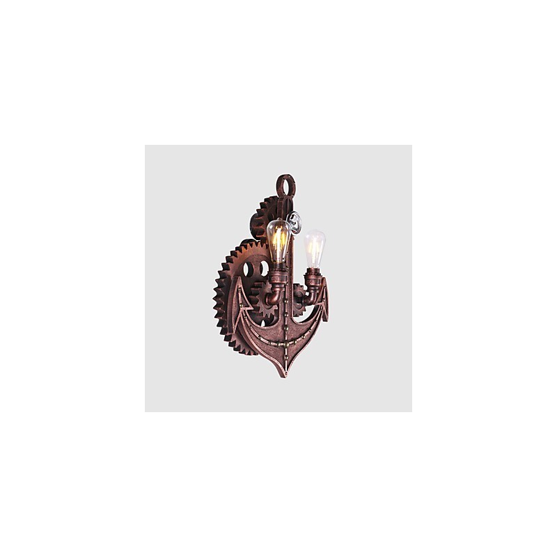 Vintage Industrial Wall Lights Wood Gear Shape Creative turnable Lights Restaurant Cafe Bar Decoration lighting