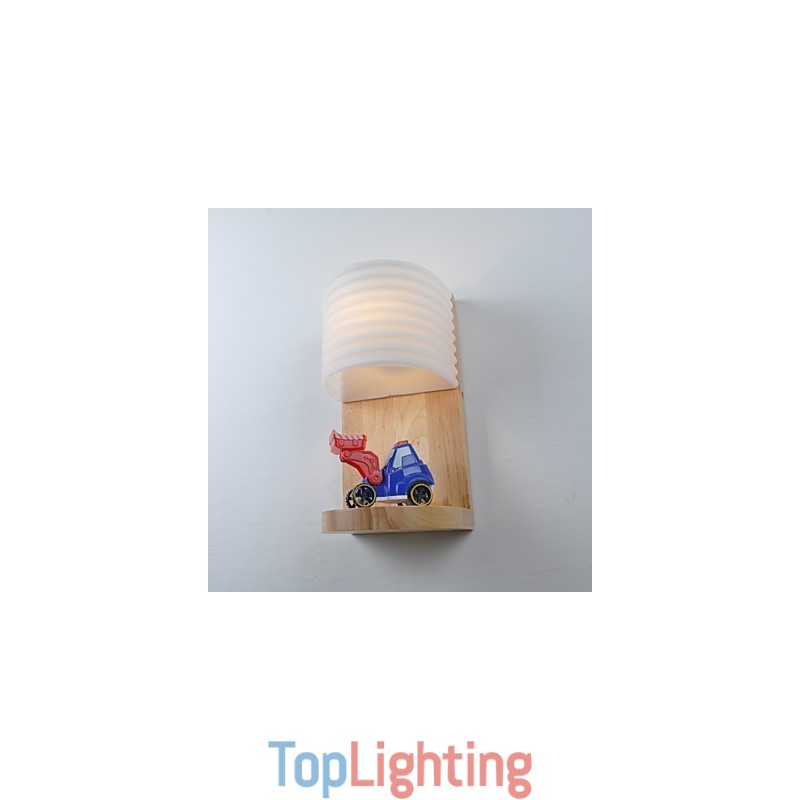 Simple Wall Lamp Bedside Desk Lamp With Glass Shade and Solid Wood for Bedroom Dresser Living Room Baby Room College Dorm Coffee Table Bookcas