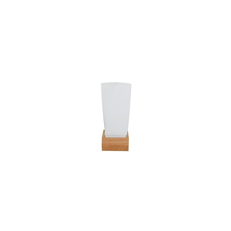 Simple Wall Lamp Bedside Desk Lamp With Glass Shade and Solid Wood for Bedroom Dresser Living Room Baby Room College Dorm Coffee Table Bookcas