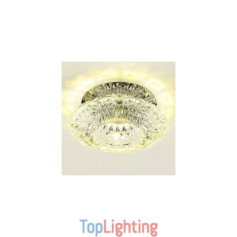Modern Contemporary Crystal Mini Style Flush Mount