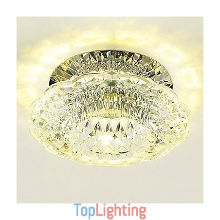 Modern Contemporary Crystal Mini Style Flush Mount Modern Contemporary Crystal Mini Style Flush Mount