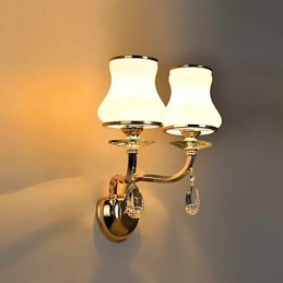 Modern Contemporary Electroplated Feature for Crystal Mini Style Eye Protection Wall Lights