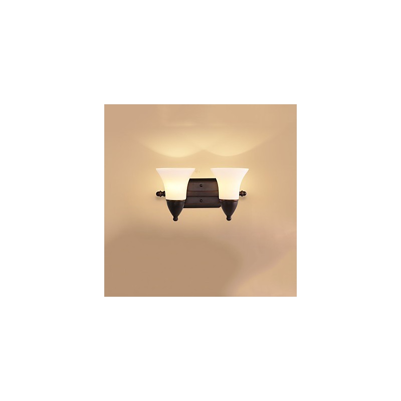 Rustic Lodge Black Oxide Finish Feature for Eye Protection Ambient Light Wall Sconces Wall Light