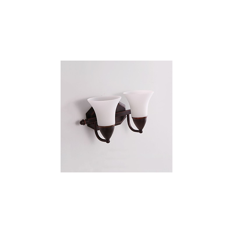 Rustic Lodge Black Oxide Finish Feature for Eye Protection Ambient Light Wall Sconces Wall Light