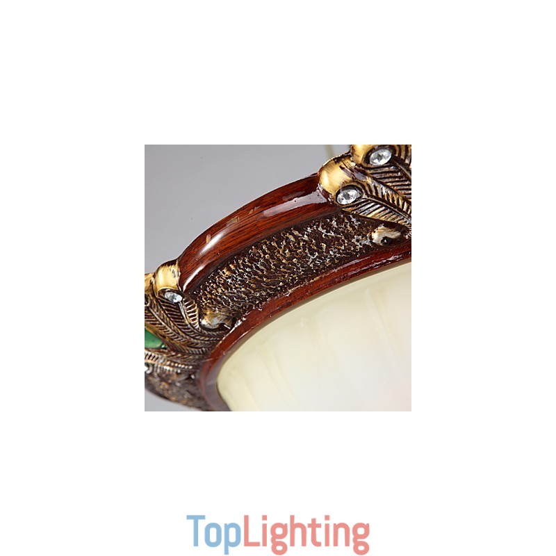 37*19CM Europe Type Resin Glass Dome Light Sweet To Absorb Dome Light Lamp