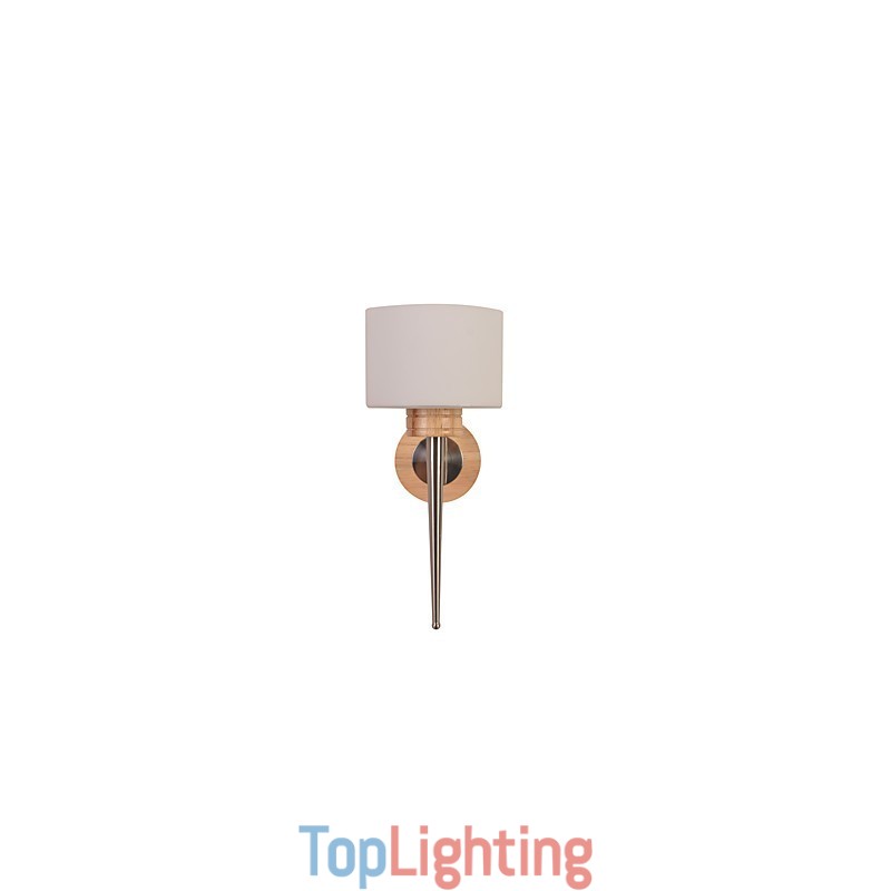 Simple Wall Lamp Bedside Desk Lamp With Glass Shade and Solid Wood for Bedroom Dresser Living Room Baby Room