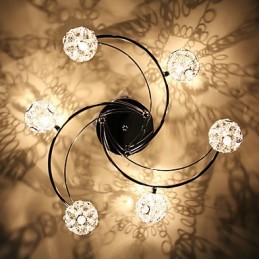 Modern Contemporary Electroplated Flush Mount