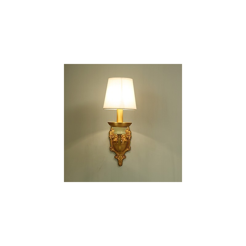 Simple Country Traditional Classic Brass Feature for Mini Style Uplight Wall Sconces Wall Light