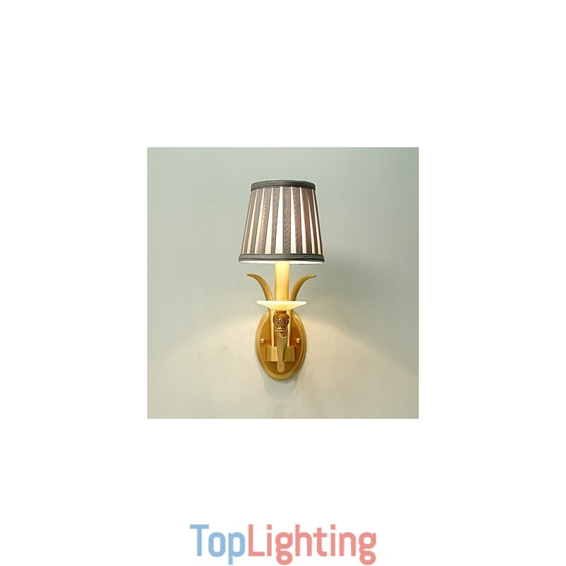 Simple Country Traditional Classic Brass Feature for Mini Style Uplight Wall Sconces Wall Light