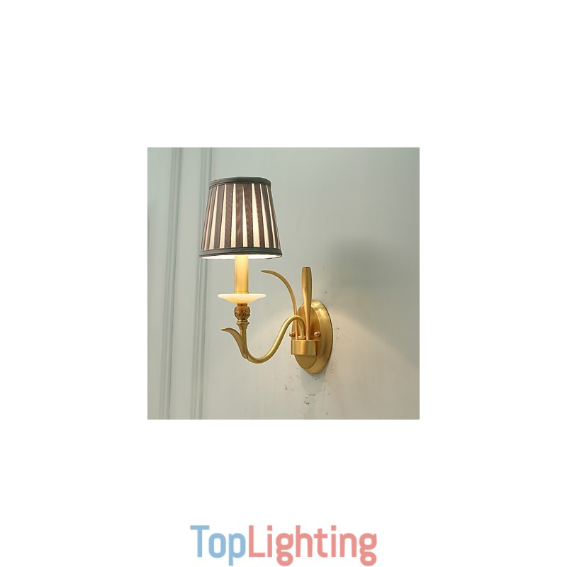 Simple Country Traditional Classic Brass Feature for Mini Style Uplight Wall Sconces Wall Light