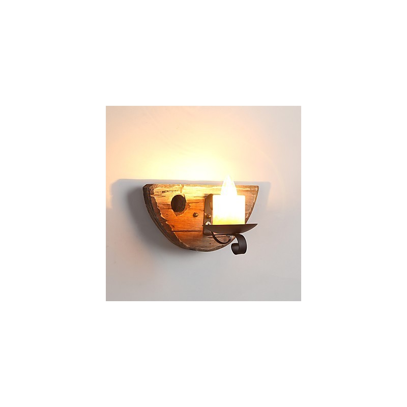 Rustic Lodge Painting Feature for Mini Style Uplight Wall Sconces Wall Light