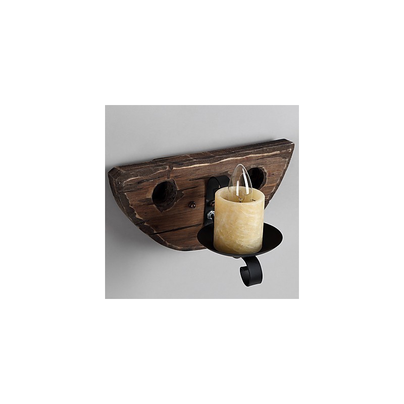 Rustic Lodge Painting Feature for Mini Style Uplight Wall Sconces Wall Light