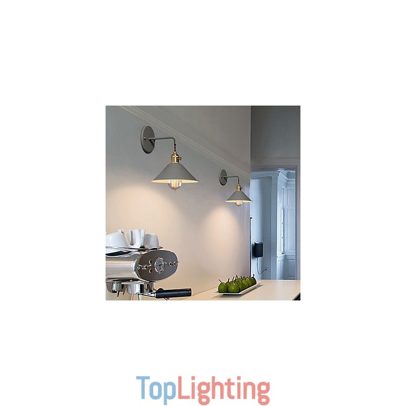 Mini sized Simple Industrial Head Light Bulbs Wall Lamp Vintage Retro Village Metal Wall Sconce Light Fixture Aisle Wall Lamp