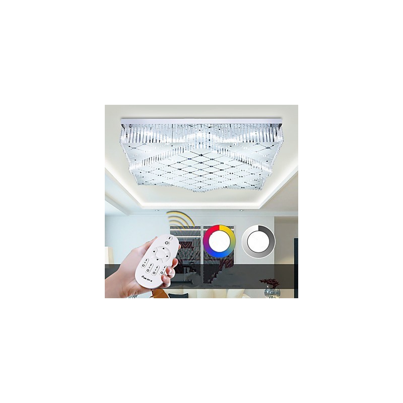 Flush Mount Crystal Modern Contemporary Metal