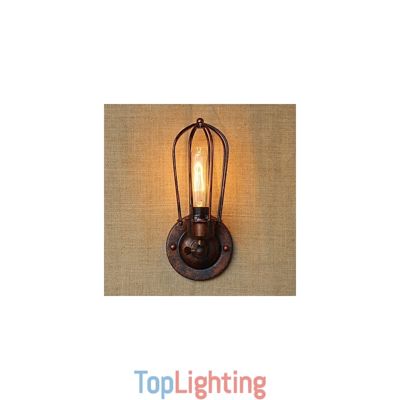 Simple Vintage Country Retro Electroplate Feature for Mini Style Ambient Light Wall Sconces