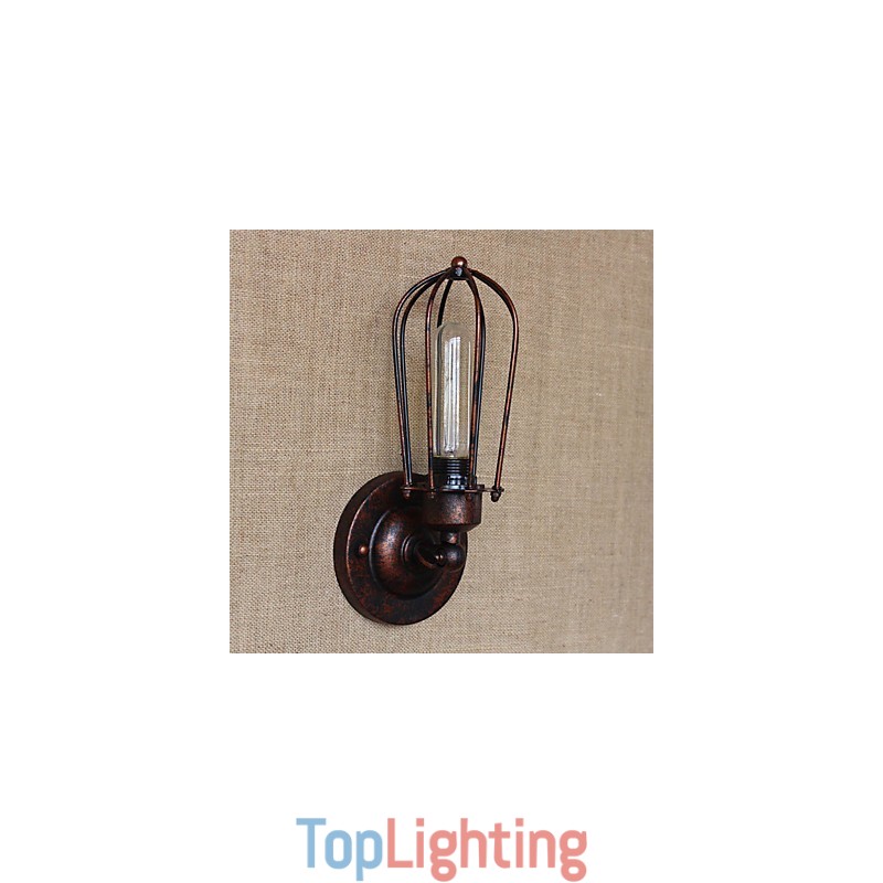 Simple Vintage Country Retro Electroplate Feature for Mini Style Ambient Light Wall Sconces