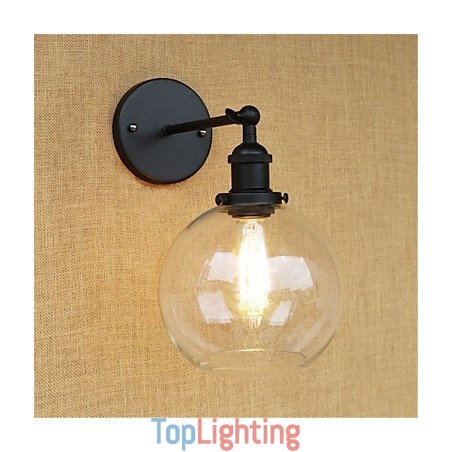 Country Retro Painting Feature for Mini Style Eye Protection Ambient Light Wall Sconces