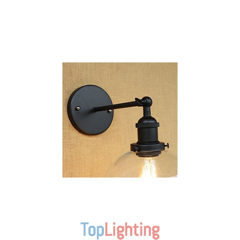 Country Retro Painting Feature for Mini Style Eye Protection Ambient Light Wall Sconces