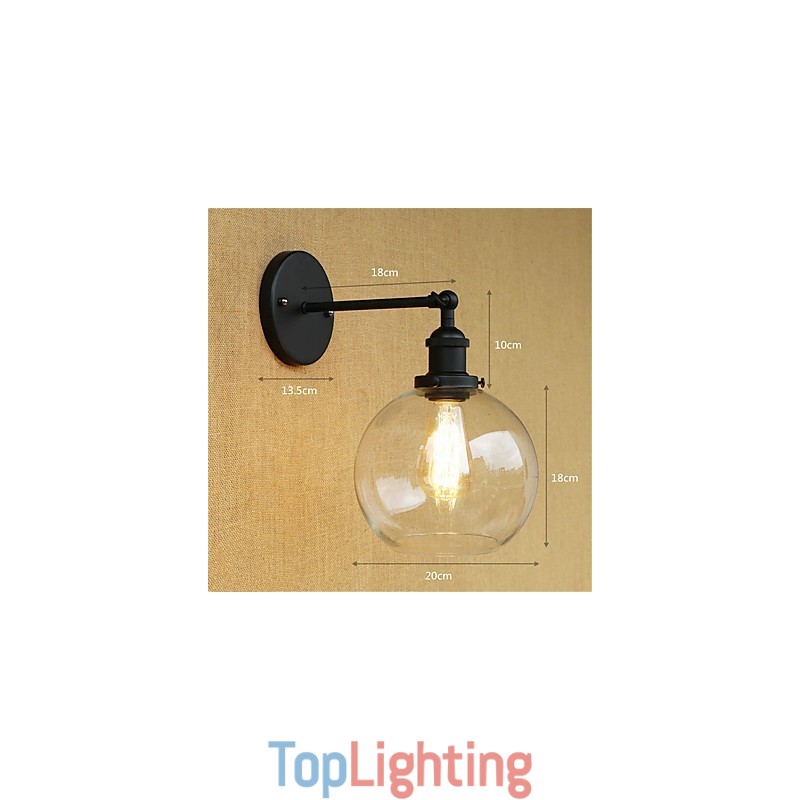 Country Retro Painting Feature for Mini Style Eye Protection Ambient Light Wall Sconces