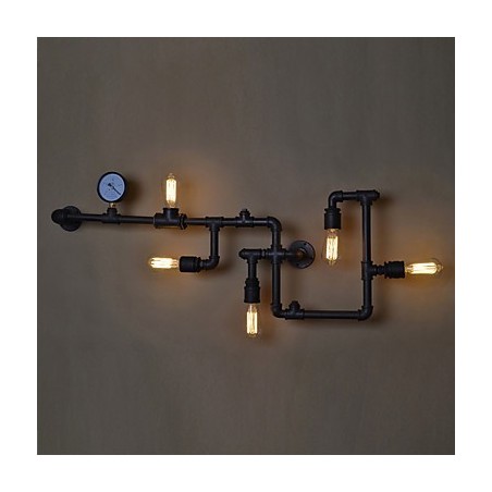 Loft Industrial Wall Lamps Antique Edison Wall lights with Bulbs Vintage Pipe Wall Lamp for Living Room Lighting Loft Industrial Wall Lamps Antique Edison Wall lights with Bulbs Vintage Pipe Wall Lamp for Living Room Lighting