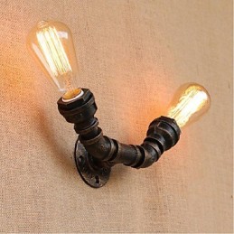 Nostalgia Simple Water Pipe Decorative Small Wall Lamp Wall Light