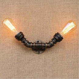Nostalgia Simple Water Pipe Decorative Small Wall Lamp Wall Light