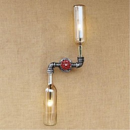 Rustic Lodge Brass Feature for Ambient Light Wall Sconces Wall Light Amber
