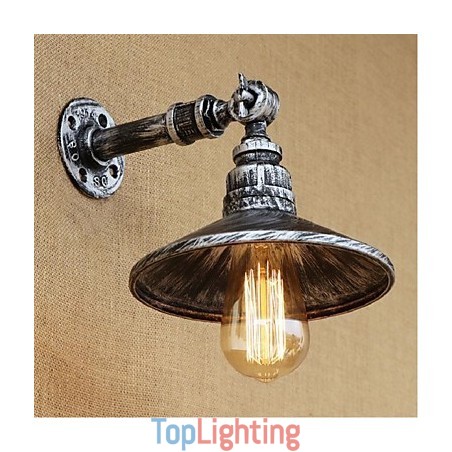 Industrial Style Nordic Water Pipe Wall Lamp Wall Light Silver Industrial Style Nordic Water Pipe Wall Lamp Wall Light Silver