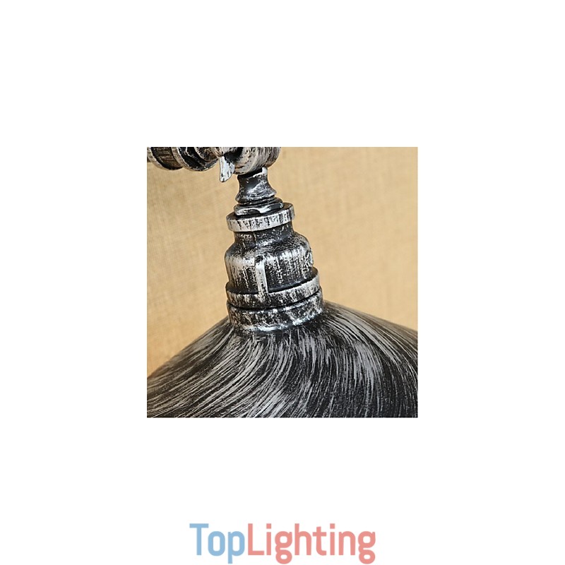 Industrial Style Nordic Water Pipe Wall Lamp Wall Light Silver