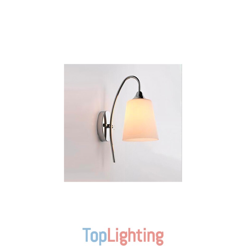 Modern Minimalist Glass Bedside Aisle Hotel Room Wall Lamp