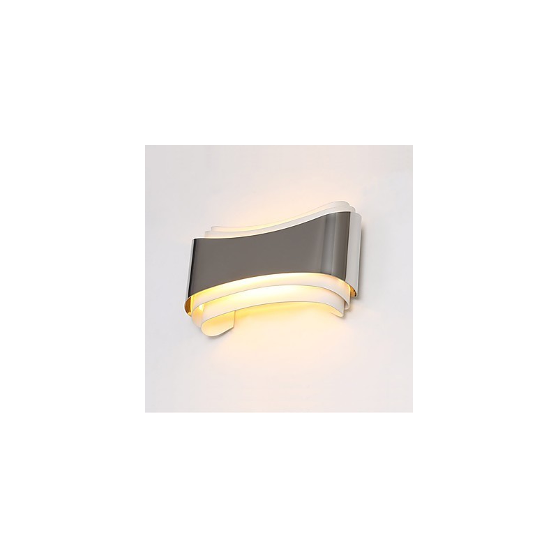 Integrated Modern Contemporary Chrome Feature for Ambient Light Wall Sconces Wall Light