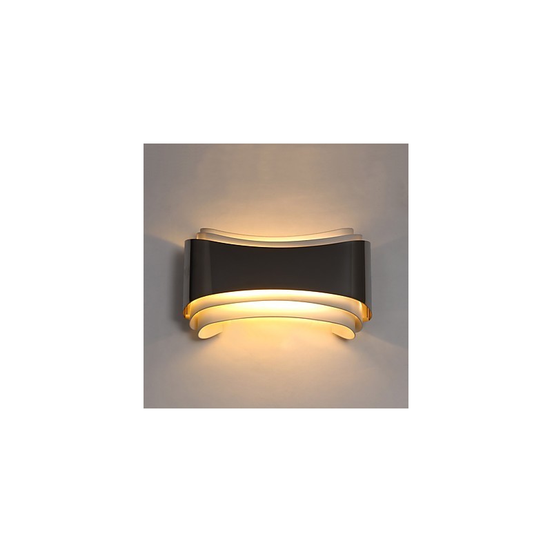 Integrated Modern Contemporary Chrome Feature for Ambient Light Wall Sconces Wall Light