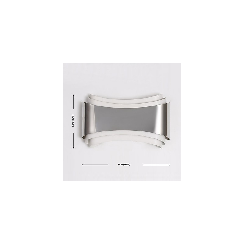 Integrated Modern Contemporary Chrome Feature for Ambient Light Wall Sconces Wall Light